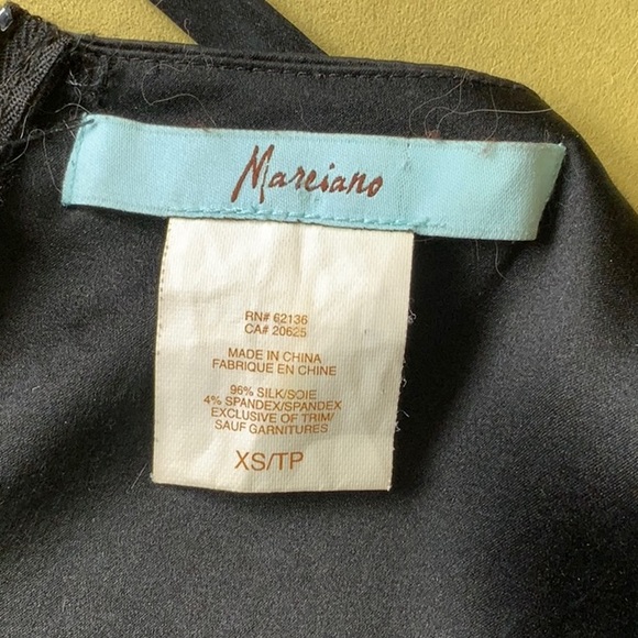 MARCIANO Black 96% Silk Stretchy Cocktail Dress Size XS - Picture 9 of 9